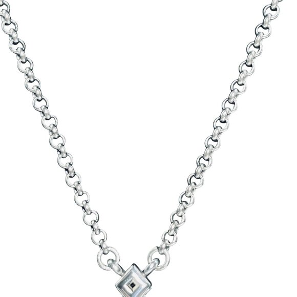 Brighton Crystal Rocks Rolo Chain Necklace And Hinged Bracelet Set (5970) - Picture 4 of 10